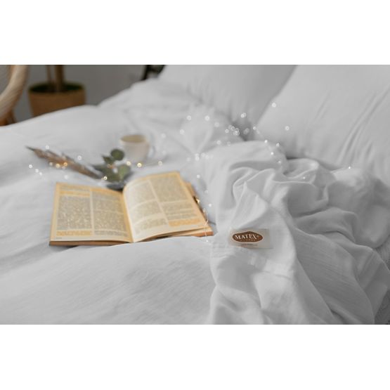 Biancheria da letto in mussola 140x200 cm + 70x90 cm grigio chiaro