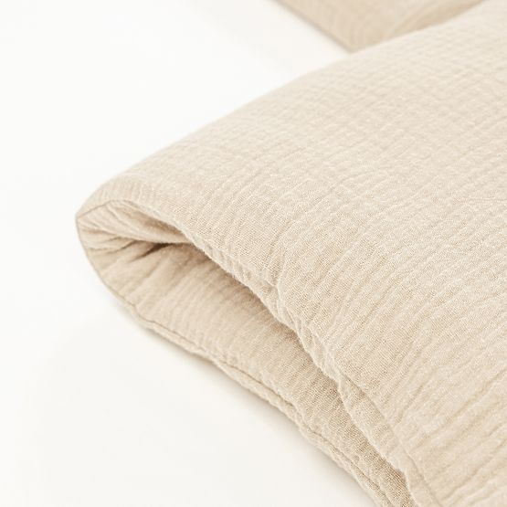 Biancheria da letto in mussola Ourbaby 135x100 + 40x60 cm - ecru