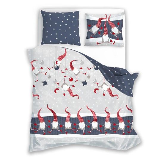 Biancheria da letto natalizia Elfi 140x200cm + 70x90cm