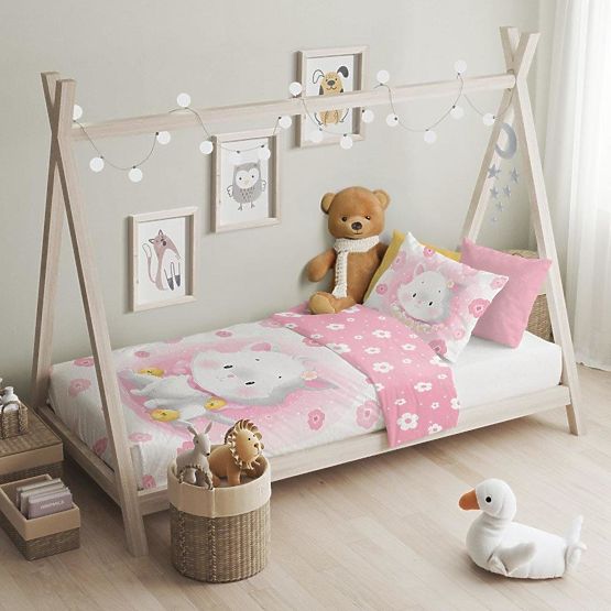 Biancheria da letto per bambini 135x100 cm + 60x40 cm Gattino