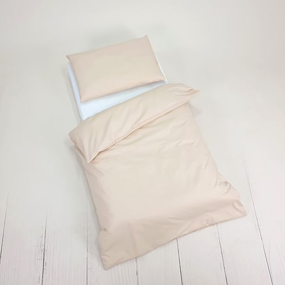 Biancheria da letto per bambini in cotone 100x135 cm - beige