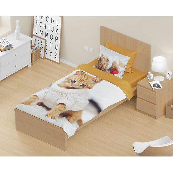 Biancheria da letto per bambini 140x200 cm + 70x90 cm Kitten