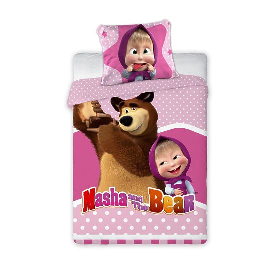 Biancheria da letto per bambini Máša e Medvěd - pois