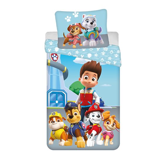 Biancheria da letto per bambini Paw Patrol 140x200 cm + 70x90 cm