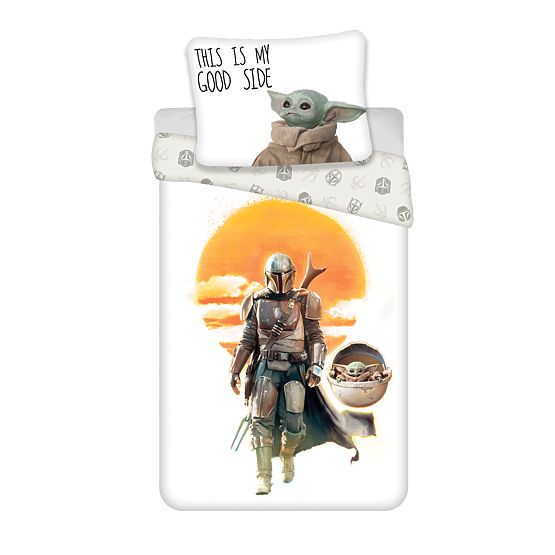 Biancheria da letto Star Wars - Mandalorian 140 x 200 cm + 70 x 90 cm
