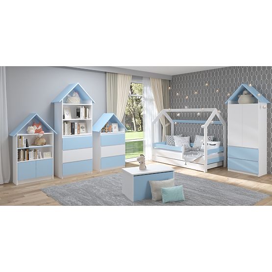 Libreria a forma di casetta Sofie - blu