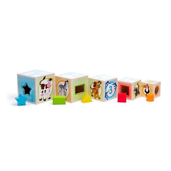 Bicchieri di legno - torre con sorter