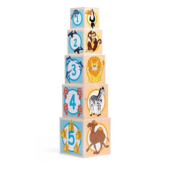 Bicchieri di legno - torre con sorter