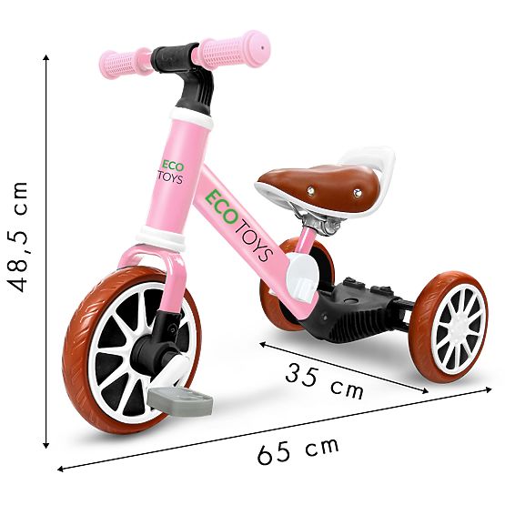 Bicicletta per bambini Ellie 3in1 - rosa