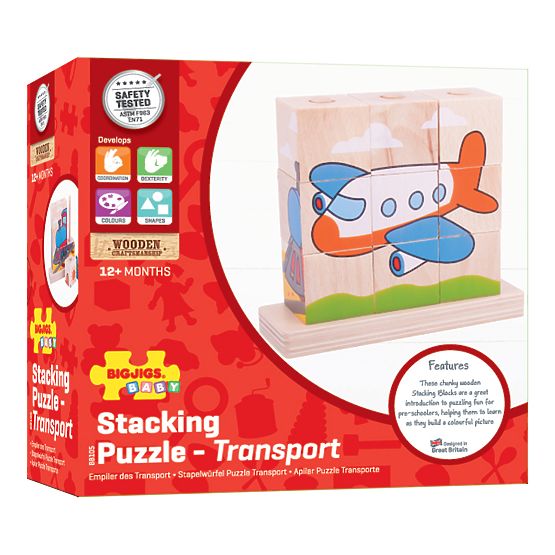 Bigjigs Baby Snap-on blocca mezzi di trasporto