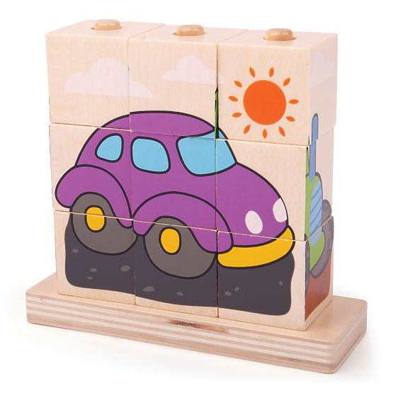 Bigjigs Baby Snap-on blocca mezzi di trasporto