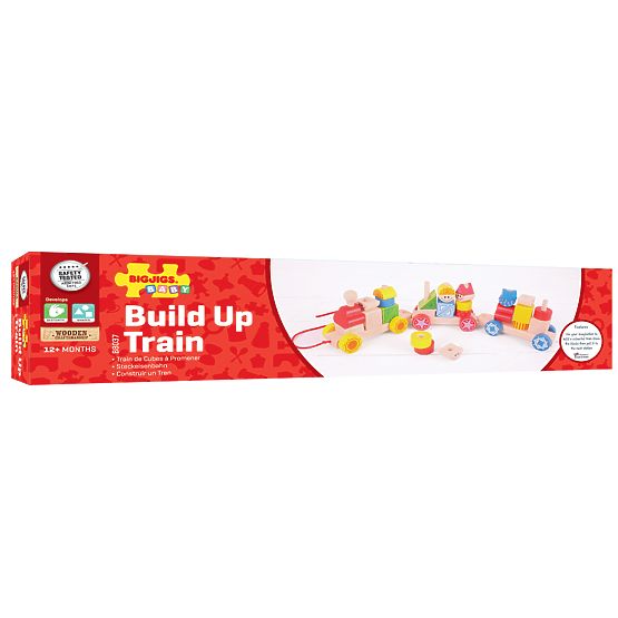 Bigjigs Baby Treno in legno con incastri