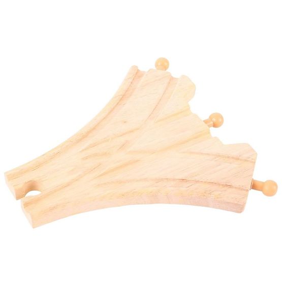 Bigjigs Rail Binari in legno interruttore a tre vie 2 pz