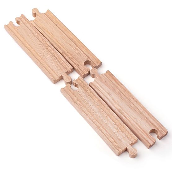 Bigjigs Rail Binari lunghi dritti 21 cm 4 pz