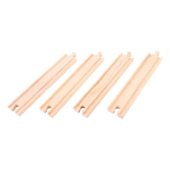 Bigjigs Rail Binari lunghi dritti 21 cm 4 pz