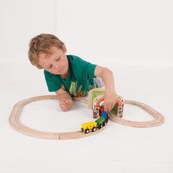 Bigjigs Rail Doppio tunnel ferroviario