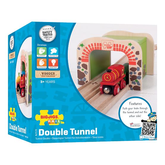 Bigjigs Rail Doppio tunnel ferroviario