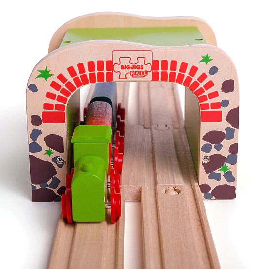 Bigjigs Rail Doppio tunnel ferroviario
