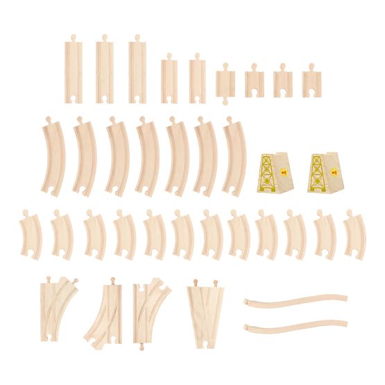 Bigjigs Rail Grande binario del treno delle principesse in legno