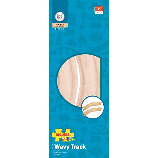 Bigjigs Rail Guide curve 22 cm 2 pz