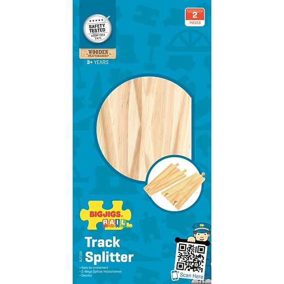Bigjigs Rail Interruttore dritto 2 pz