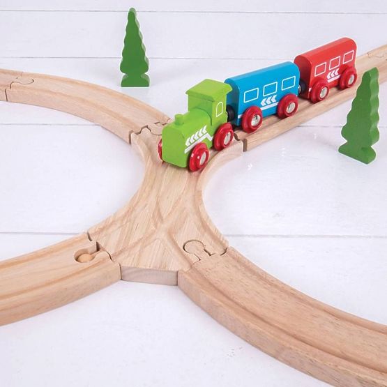 Bigjigs Rail Interruttore simmetrico combinato 2 pz