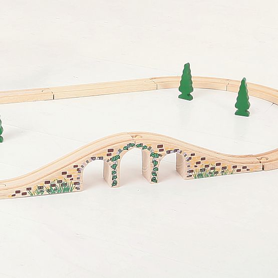 Bigjigs Rail Ponte ferroviario in legno