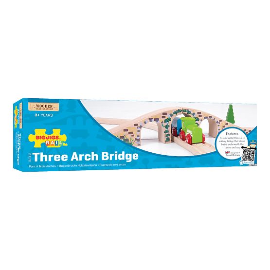 Bigjigs Rail Ponte ferroviario in legno