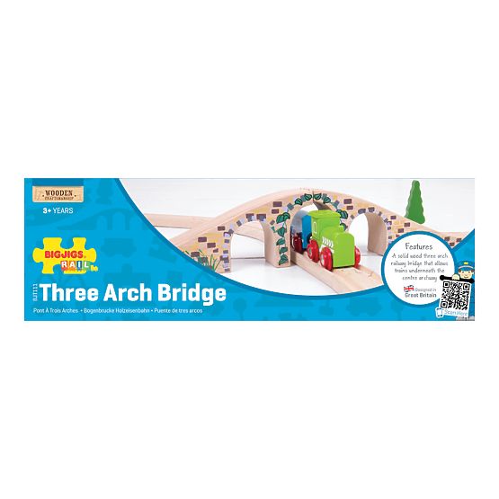 Bigjigs Rail Ponte ferroviario in legno