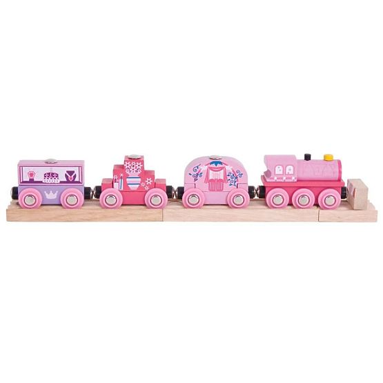 Bigjigs Rail Treno per principesse + 3 binari