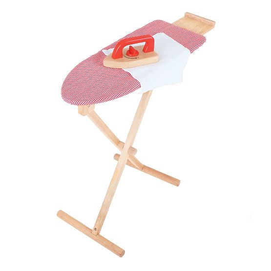 Bigjigs Toys Asse da Stiro in Legno con Ferro da Stiro - Imballaggio Danneggiato