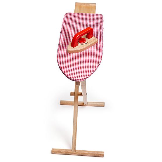Bigjigs Toys Asse da Stiro in Legno con Ferro da Stiro - Imballaggio Danneggiato
