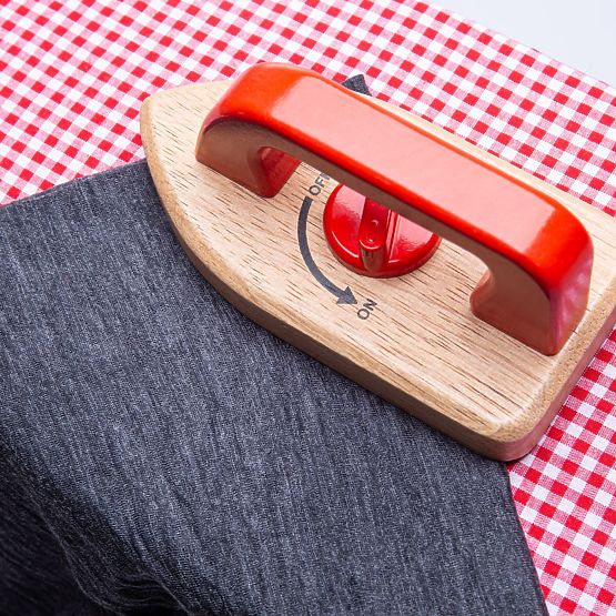 Bigjigs Toys Asse da Stiro in Legno con Ferro da Stiro
