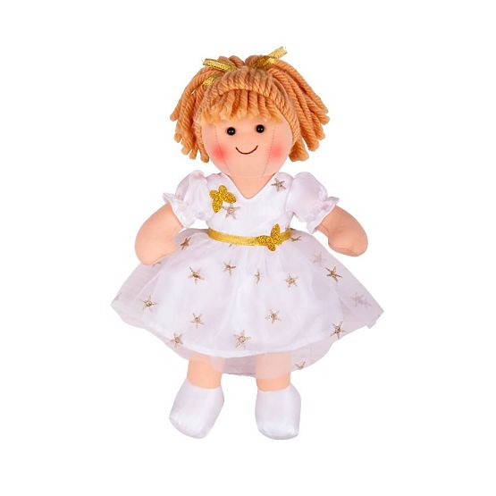 Bigjigs Toys Bambola di Stoffa Charlotte 28cm