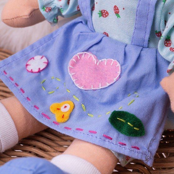 Bigjigs Toys Bambola di Stoffa Grace 28 cm