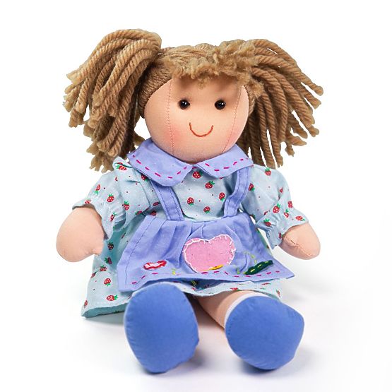 Bigjigs Toys Bambola di Stoffa Grace 28 cm