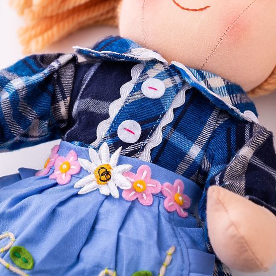 Bigjigs Toys Bambola di Stoffa Katie 34 cm