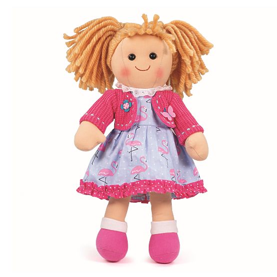 Bigjigs Toys Bambola di Stoffa Maggie 34cm