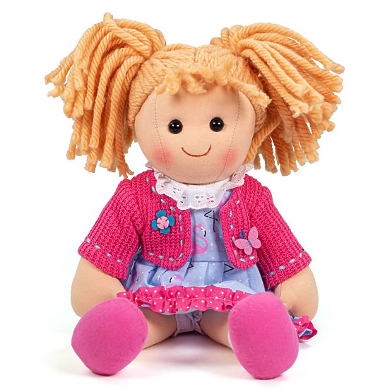 Bigjigs Toys Bambola di Stoffa Maggie 34cm