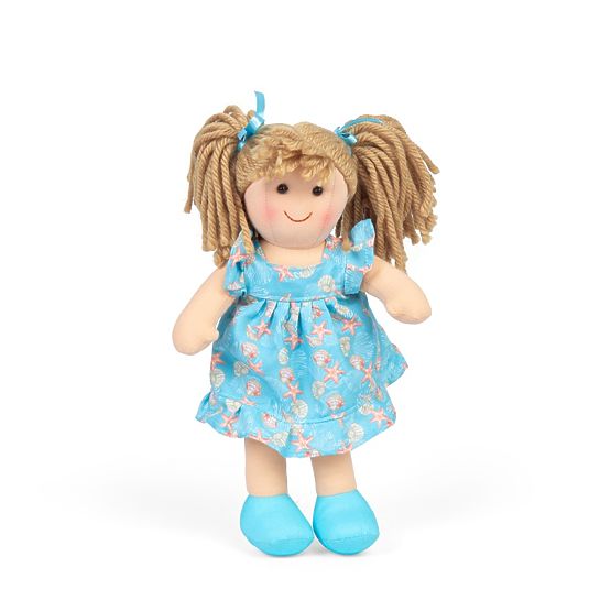 Bigjigs Toys Bambola di Stoffa Maisie - piccola 25 cm