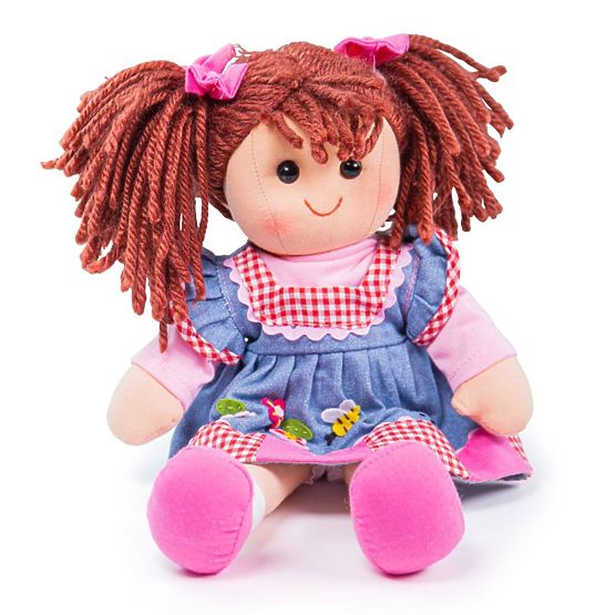 Bigjigs Toys Bambola di stoffa Melody 34 cm