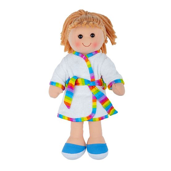 Bigjigs Toys Bambola di Stoffa Michelle 34 cm
