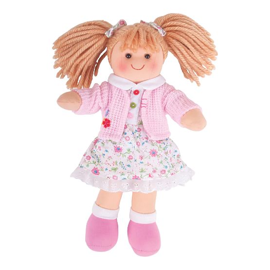 Bigjigs Toys Bambola di Stoffa Poppy 28 cm