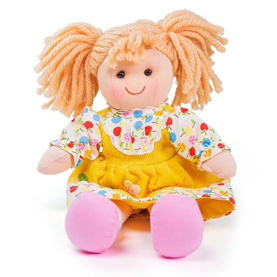 Bigjigs Toys Bambola in stoffa Daisy 28 cm