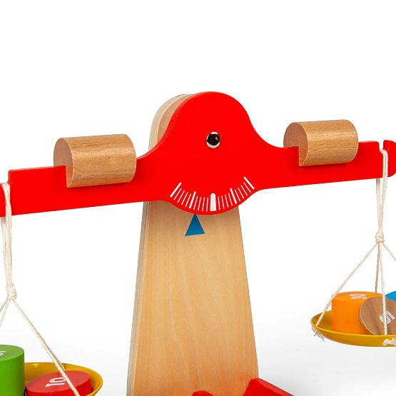 Bigjigs Toys Bilancia con pesi di bilanciamento