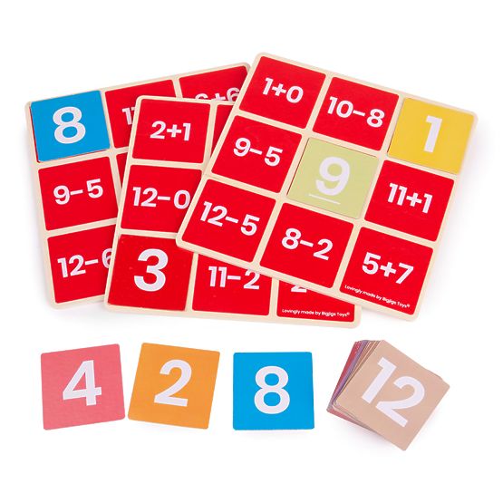 Bigjigs Toys Bingo Matematico Addizione e Sottrazione