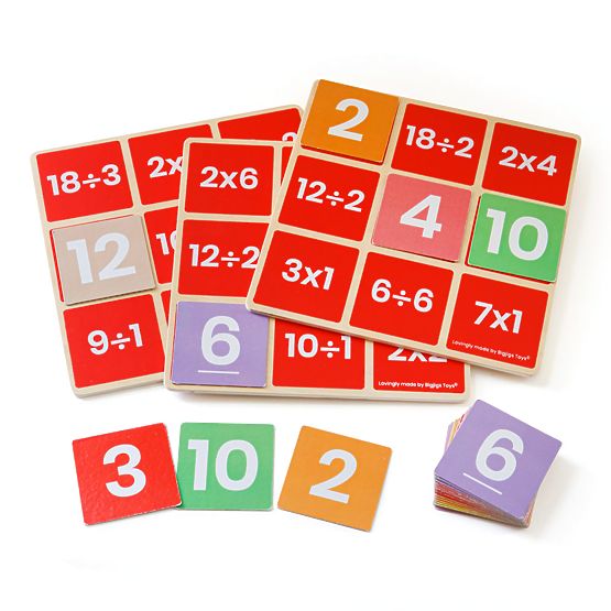 Bigjigs Toys Bingo matematico Moltiplicazione e divisione
