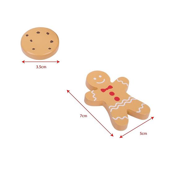 Bigjigs Toys Box con biscotti in legno