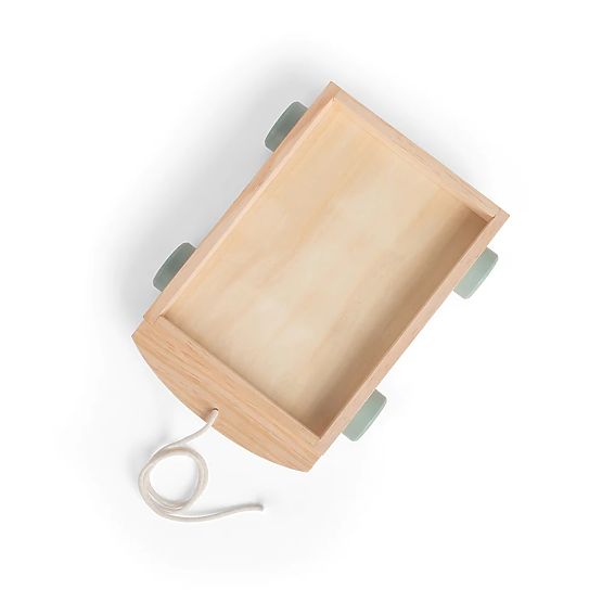 Bigjigs Toys Carrello con Blocchi di Legno