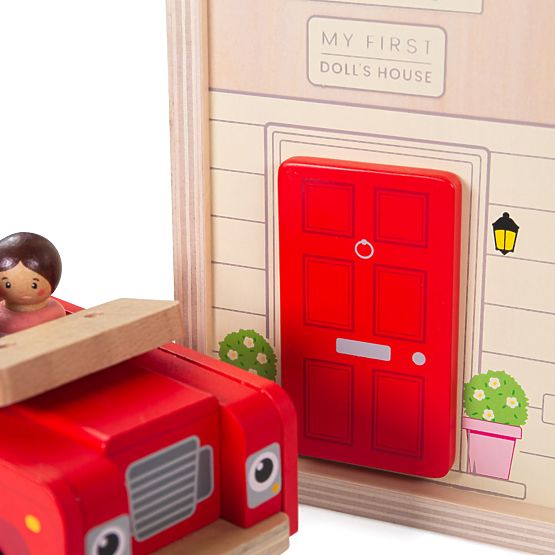 Bigjigs Toys Casa delle bambole pieghevole con accessori